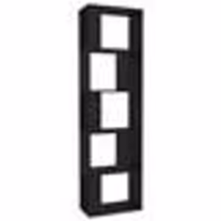 VidaXL 800109, Noir, 5 étagères, Bois, Bois, 450 mm, 240 mm