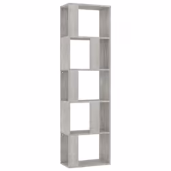 VidaXL 800112, Gris, 5 étagères, Bois, Bois, 450 mm, 240 mm
