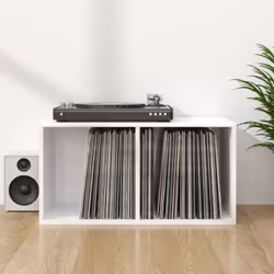 Gardez tous vos précieux disques vinyle en sécurité dans cette boîte de rangement élégante et intemporelle. Élégante et prati ...