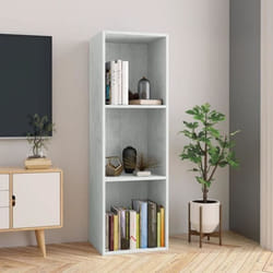 vidaXL Bibliothèque/Meuble TV Gris béton 36x30x114cm Bois d’ingénierie - TU