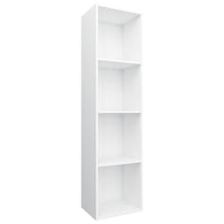 vidaXL Bibliothèque/Meuble TV Blanc 36x30x143 cm Bois d'ingénierie