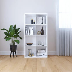 Bibliothèque/Buffet Blanc 66x30x130 cm Bois d'ingénierie Vidaxl