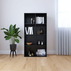 Bibliothèque/Buffet Noir 66x30x130 cm Bois d'ingénierie Vidaxl
