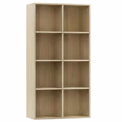 vidaXL Bibliothèque/Buffet Chêne sonoma 66x30x130 cm Bois d’ingénierie - TU
