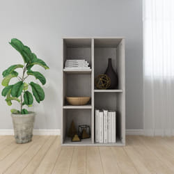 Vidaxl - Bibliothèque/Buffet Gris béton 50x25x80 cm Bois d'ingénierie