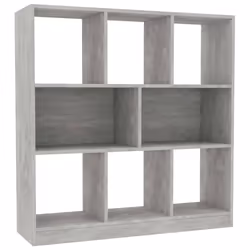 VidaXL 800175, Gris, 8 étagères, Bois, Bois, 975 mm, 295 mm