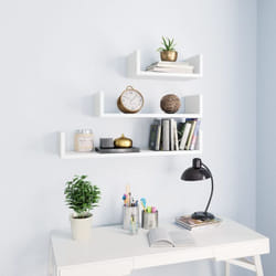 Vidaxl - tagères murales 3 pcs Blanc Bois d'ingénierie
