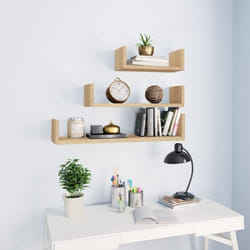 Vidaxl - tagères murales 3 pcs Chêne sonoma Bois d'ingénierie