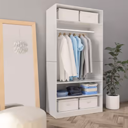 Cette garde-robe compacte facilite l'accès à vos vêtements ou accessoires du quotidien. Elle fournira une solution de stockag ...
