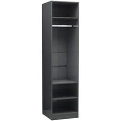 Garde-robe Gris brillant 50 x 50 x 200 cm Aggloméré Vidaxl