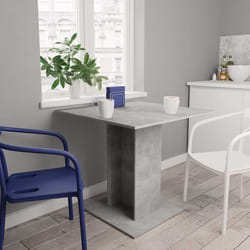 Vidaxl - Table à manger Gris béton 80x80x75 cm bois d'ingénierie