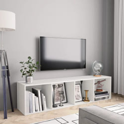 Vidaxl - Bibliothèque/Meuble tv Blanc 143x30x36 cm