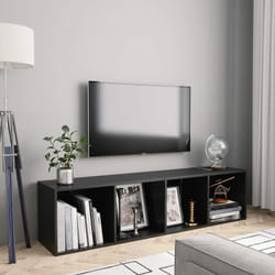 Vidaxl - Bibliothèque/Meuble tv Noir 143x30x36 cm
