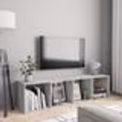 vidaXL Bibliothèque/Meuble TV Gris béton 143x30x36 cm - TU