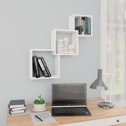 Vidaxl - tagères murales cubiques Blanc 68x15x68 cm Bois d'ingénierie