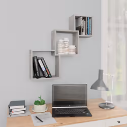 VidaXL 800274 étagères Bois Gris