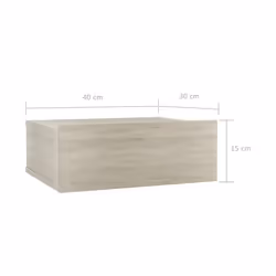 VidaXL 800312 Table de nuit et table de chevet Chêne - Vue supplémentaire 7