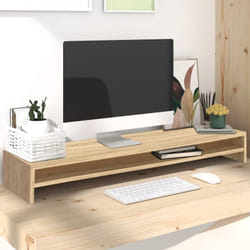Vidaxl - Support de moniteur Chêne Sonoma 100 x 24 x 13 cm Aggloméré