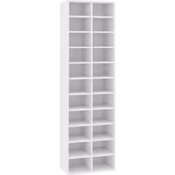 vidaXL Armoire à chaussures Blanc 54x34x183 cm Bois d'ingénierie - TU