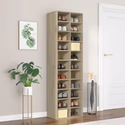 Gardez vos chaussures et toujours à portée de main avec notre étagère à chaussures ! Cette étagère est fabriquée en bois d'in ...