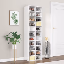 Description générale Gardez vos chaussures toujours à portée de main avec notre étagère à chaussures. Fabriquée en bois d'ing ...