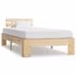 vidaXL Cadre de lit sans matelas bois de pin massif 90x200 cm - 90 x 200 cm