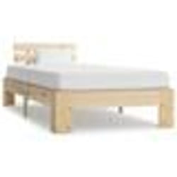 vidaXL Cadre de lit sans matelas bois de pin massif 90x200 cm - 90 x 200 cm