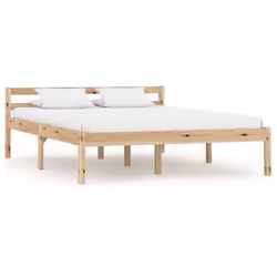 Prenez le chemin moderne vers une chambre cool avec notre cadre de lit en bois solide intemporel ! Il sera un supplément prat ...