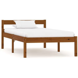 Vidaxl - Cadre de lit sans matelas Marron miel Bois pin massif 90x200 cm