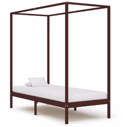 Donnez une touche d'élégance à votre chambre à coucher avec notre cadre de lit à baldaquin en bois massif intemporel ! Le lit ...