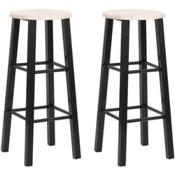 Vidaxl - Tabourets de bar lot de 2 noir mdf