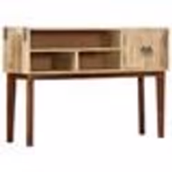 vidaXL Table console 115x30x76 cm Bois de manguier massif brut - TU