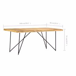 VidaXL 282880 table de cuisine et de salle à manger - Vue supplémentaire 6
