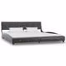 vidaXL Cadre de lit Gris Similicuir 180x200 cm - 80 x 200 cm