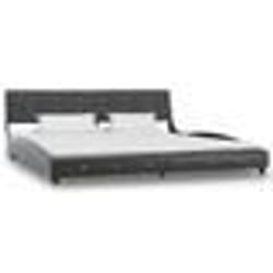 vidaXL Cadre de lit Gris Similicuir 180x200 cm - 80 x 200 cm