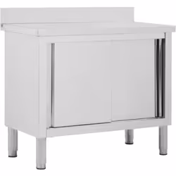 Description générale Notre table de travail avec espace de rangement est essentielle pour tout établissement de restauration  ...
