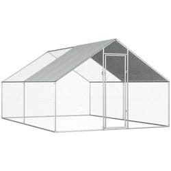 Poulailler d'extérieur 2,75 x 4 x 1,92 m Acier galvanisé Vidaxl