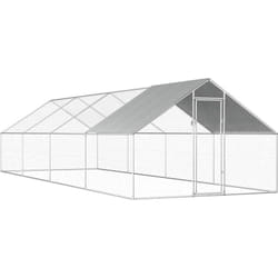 Poulailler d'extérieur 2,75 x 8 x 1,92 m Acier galvanisé Vidaxl