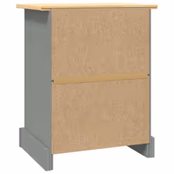 VidaXL 282617 Table de nuit et table de chevet Marron, Gris - Vue supplémentaire 5
