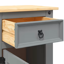 VidaXL 282617 Table de nuit et table de chevet Marron, Gris - Vue supplémentaire 7
