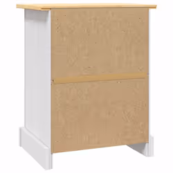VidaXL 282618 Table de nuit et table de chevet Blanc, Marron - Vue supplémentaire 6