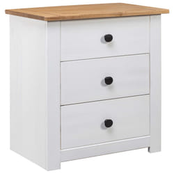 VidaXL 282654 Table de nuit et table de chevet Noir, Naturel