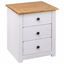VidaXL 282654 Table de nuit et table de chevet Noir, Naturel - Vue supplémentaire 4