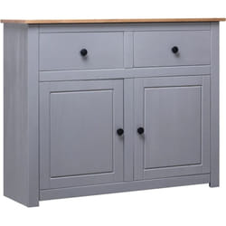 Vidaxl - Croyance grise 93x40x80 cm en bois de style classique avec 2 tiroirs et 2 portes