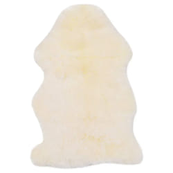Tapis vidaXL Peau de mouton 60x90 cm Blanc