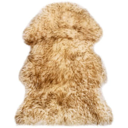 Tapis en peau de mouton 60 x 90 cm Mélange de marron Vidaxl