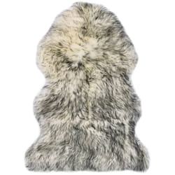 Vidaxl - Tapis en peau de mouton 60 x 90 cm Mélange de gris foncé