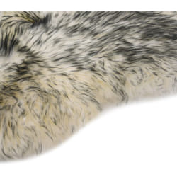 Vidaxl - Tapis en peau de mouton 60 x 180 cm Mélange de gris foncé