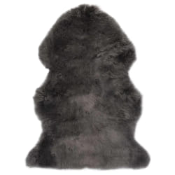 vidaXL Tapis en peau de mouton 60 x 90 cm Gris clair - TU