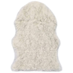 vidaXL Peau de mouton - Gris